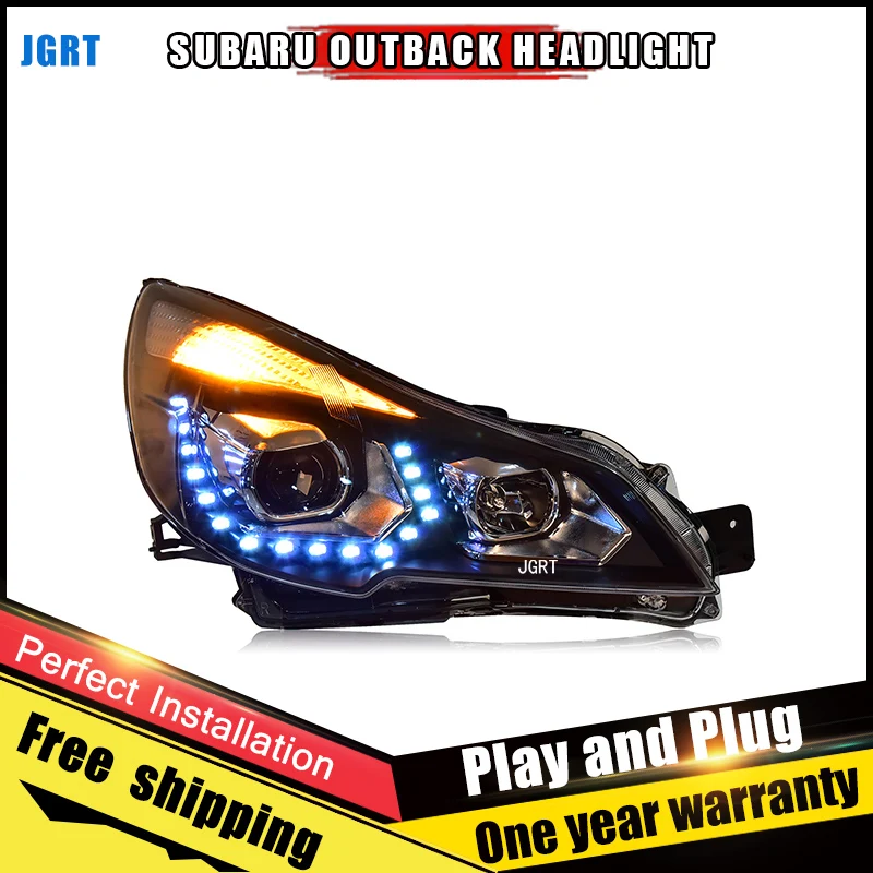 Car Style LED headlights for Subaru Outback 2010-2013 for Outback head lamp LED DRL Lens Double Beam H7 HID Xenon bi xenon lens Car Style LED headlights for Subaru Outback 2010-2013 for Outback head lamp LED DRL Lens Double Beam H7 HID Xenon bi xenon lens