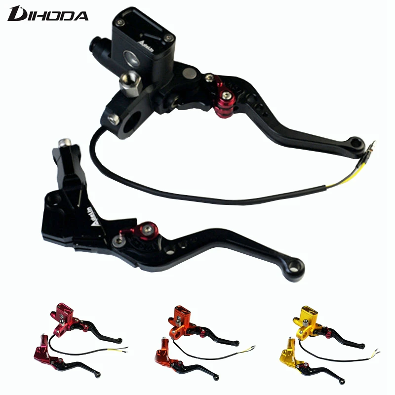 5 color PX6 CNC hydraulic brake clutch pump master cylinder lever Adelin Cable Clutch universal motorcycle motorbike handle