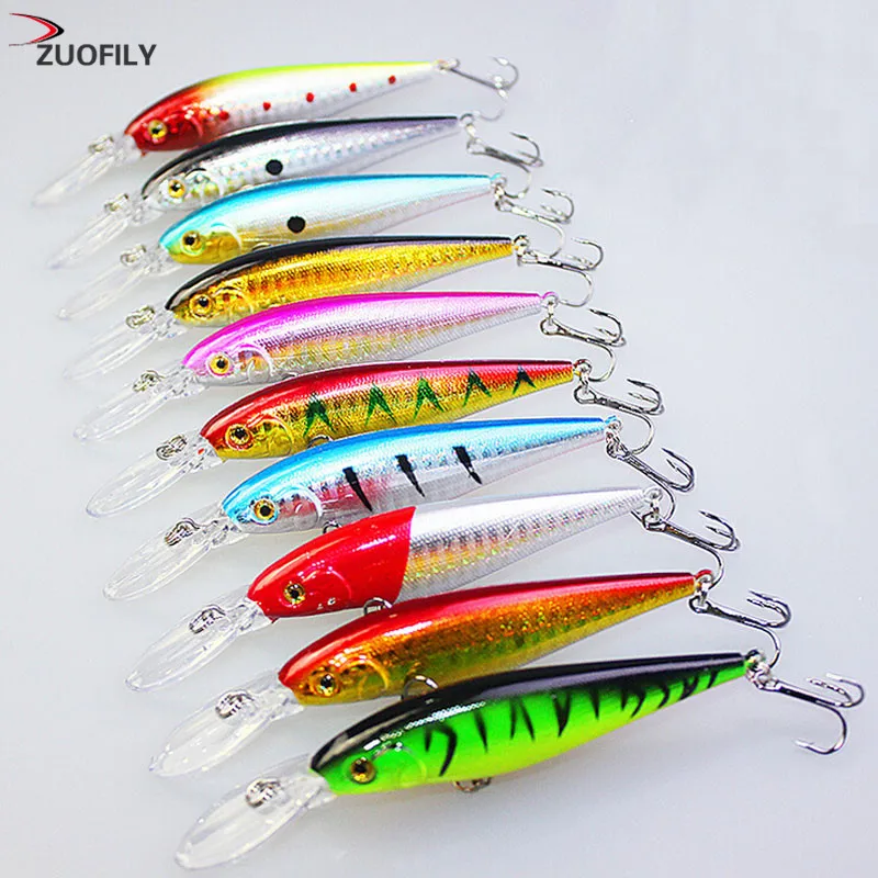 

1PCS Super Quality 10 Colors 11cm 10.5g Fishhooks Hard Fishing lures Fresh Salt water hook
