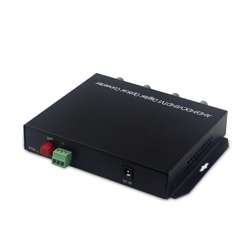 1080P HD видео AHD CVI TVI оптоволоконный al преобразователь 4 канальный с RS485 1080p cvi ahd в