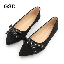 Новая модная женская обувь для отдыха; Женские туфли-лодочки с декоративным узлом-бабочкой женские туфли, удобные офисные Стиль; женская обувь; Zapatos de mujer; большие размеры