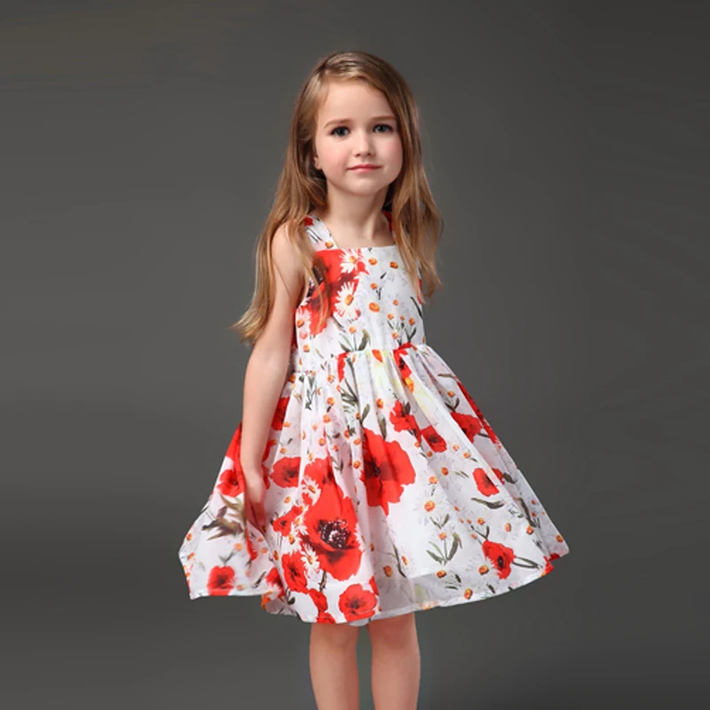 Summer Brand design flower girls mommy and me kids toddle chiffon vest ...