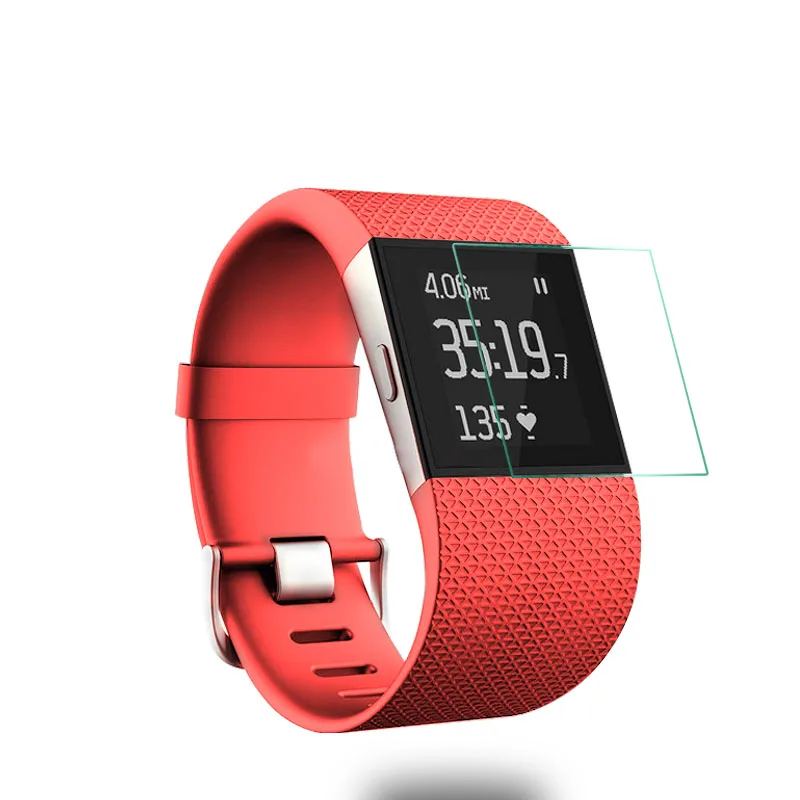 

9H Ultra Thin Real Tempered Glass Screen Protector for Fitbit Surge Smart Watch Tracker Premium Film