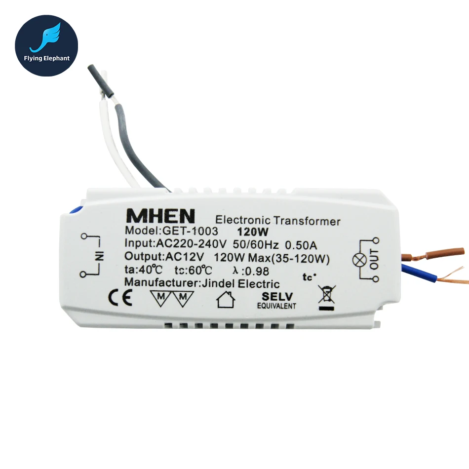 60 Вт 105 120 160 JINDEL электронный трансформатор AC220 240V 50/60 Гц для кристаллической