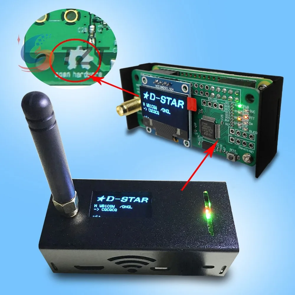 2018 дистанционная рация деталь в сборе MMDVM Hotspot поддержка P25 DMR YSF + Raspberry pi OLED