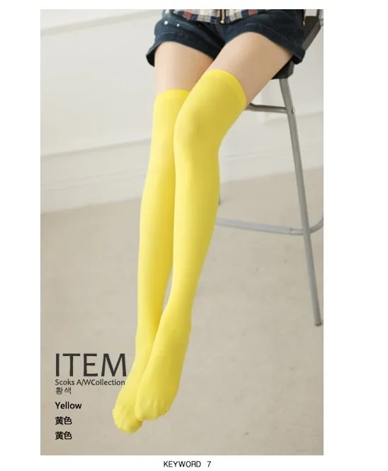 1 пара весна осень женские длинные пикантные Шелковый носок студент Танцы колено носок японские девушки бархатные чулки для роста 155-170 см