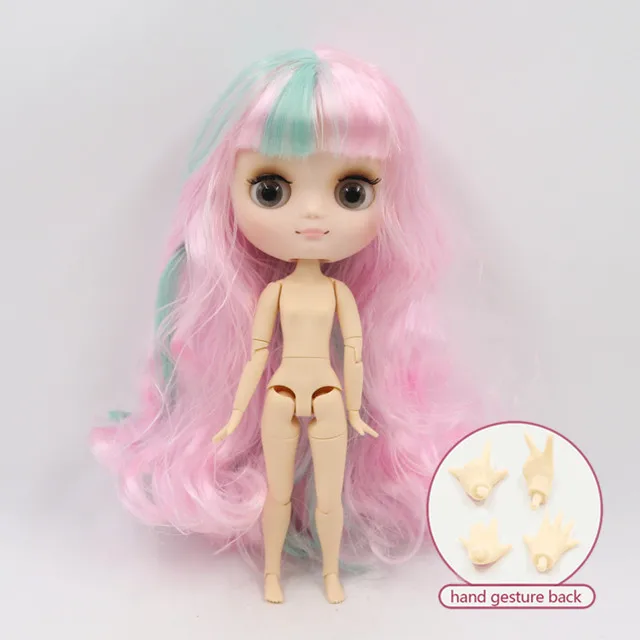 Кукла Middie blyth 20 см, шарнирное тело с жестом руки 1/8 bjd, модные куклы, фабричная Обнаженная - Цвет: -BL10174006