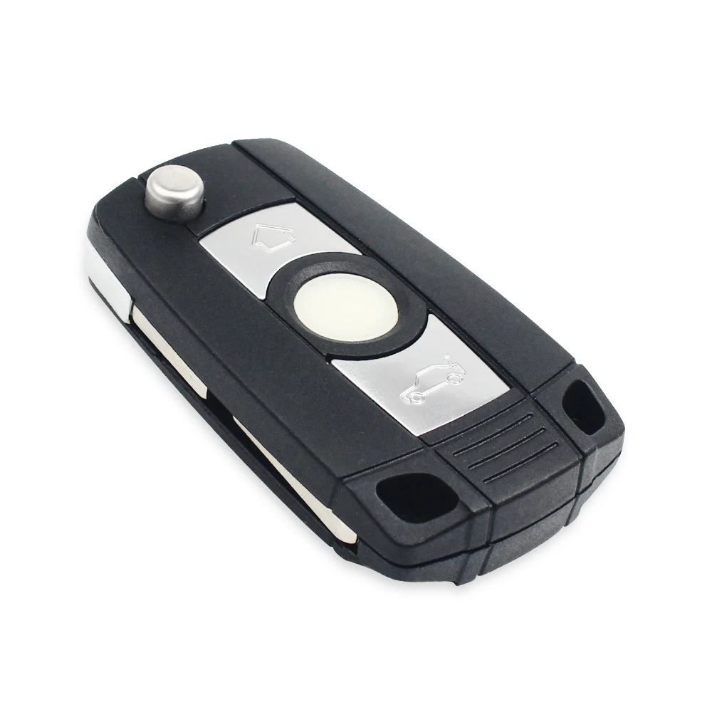 KEYYOU Modified Flip Car Remote Key Shell Case For BMW 1 3 5 6 7 Series Z3 Z4 X3 X5 M5 E38 E39 E46 Key 3 Buttons Fob HU58 Blade