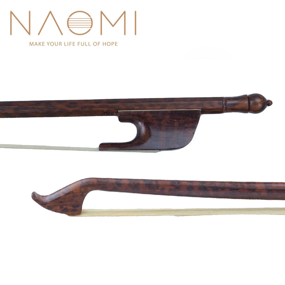 

NAOMI Violin Bow High Quality 4/4 Snakewood Baroque Violin Bow Snakewood Frog End New Violin Bow