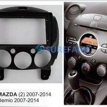 9 дюймов Автомобильная панель радио для Mazda 2; Demio 2007- Dash Kit установка переходная консоль Рамка адаптер 9 дюймов Накладка крышки