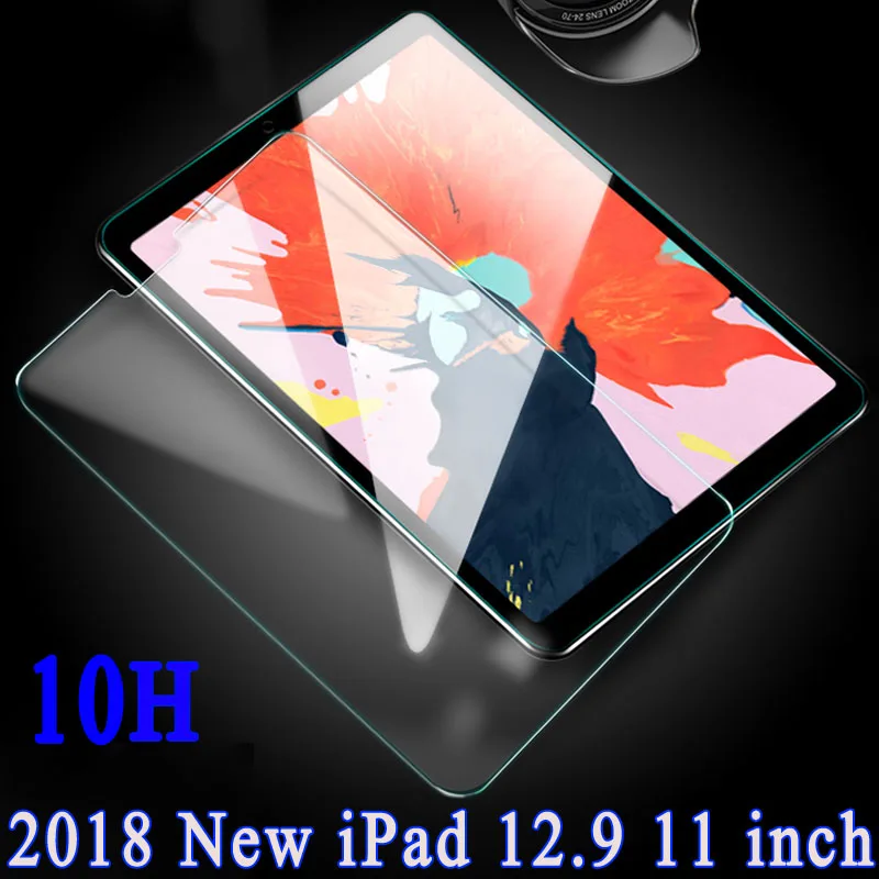 10H Premium Tempered Glass For Apple iPad Pro 11 for inch Transparent Tablet Screen Protector Front Film 2018 New | Компьютеры и офис