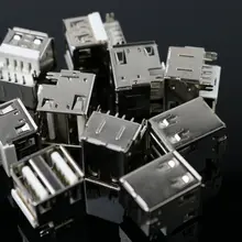 10 шт./лот USB-A мать интерфейс USB разъем USB мать двойной мать сиденье