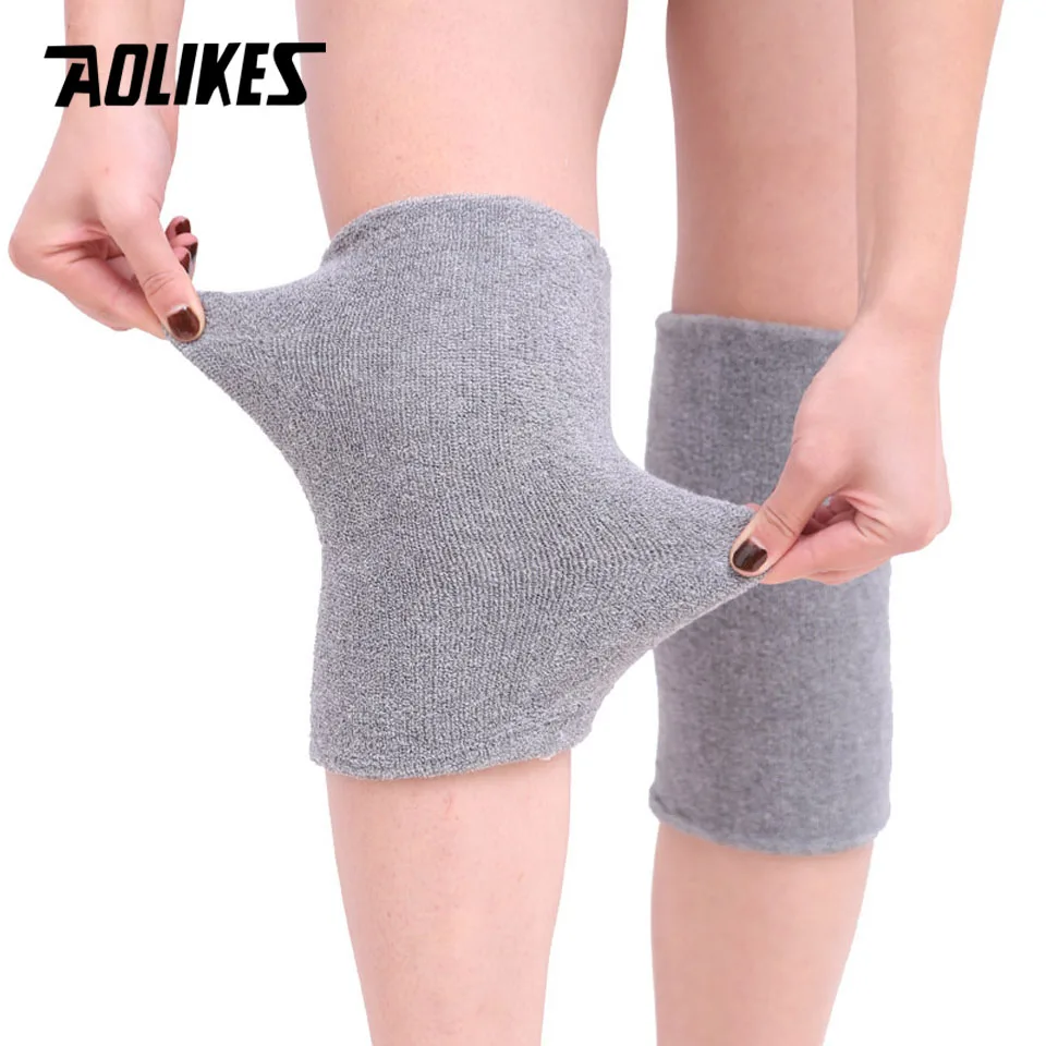 AOLIKES 2PCS/Lot Breathable Warm Towel Non-slip Dance Ski Knee Pads Outdoor Sport...