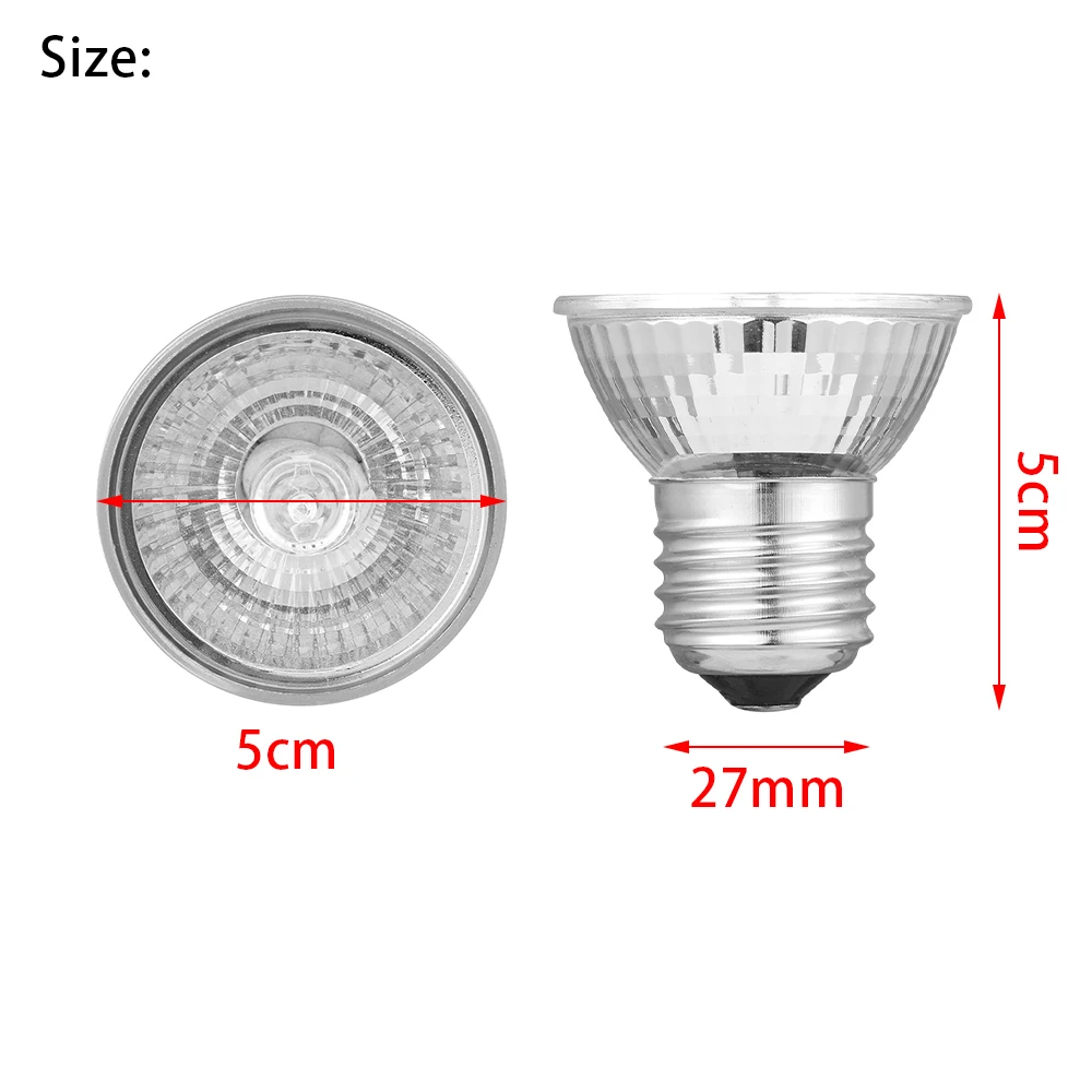 1 шт. обогревающая лампа Рептилия тепла лампа для рептилии для домашних животных, с широким диапазонном суньлампс Basking ПЭТ E27 UVA+ UVB 25 W/50 W/75 W