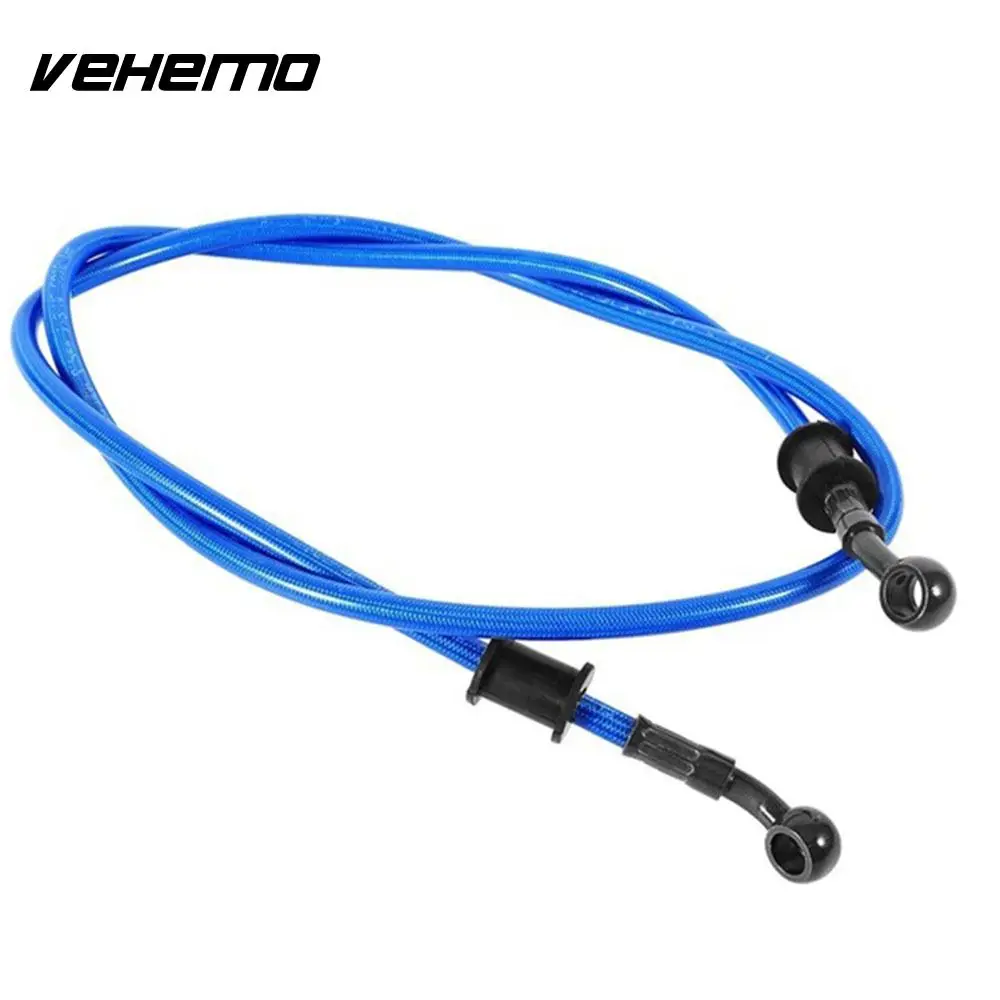 Vehemo 120 см Тормозная труба маслопровод Kart муфта трубы Универсальный гибкий плетеный - Цвет: blue