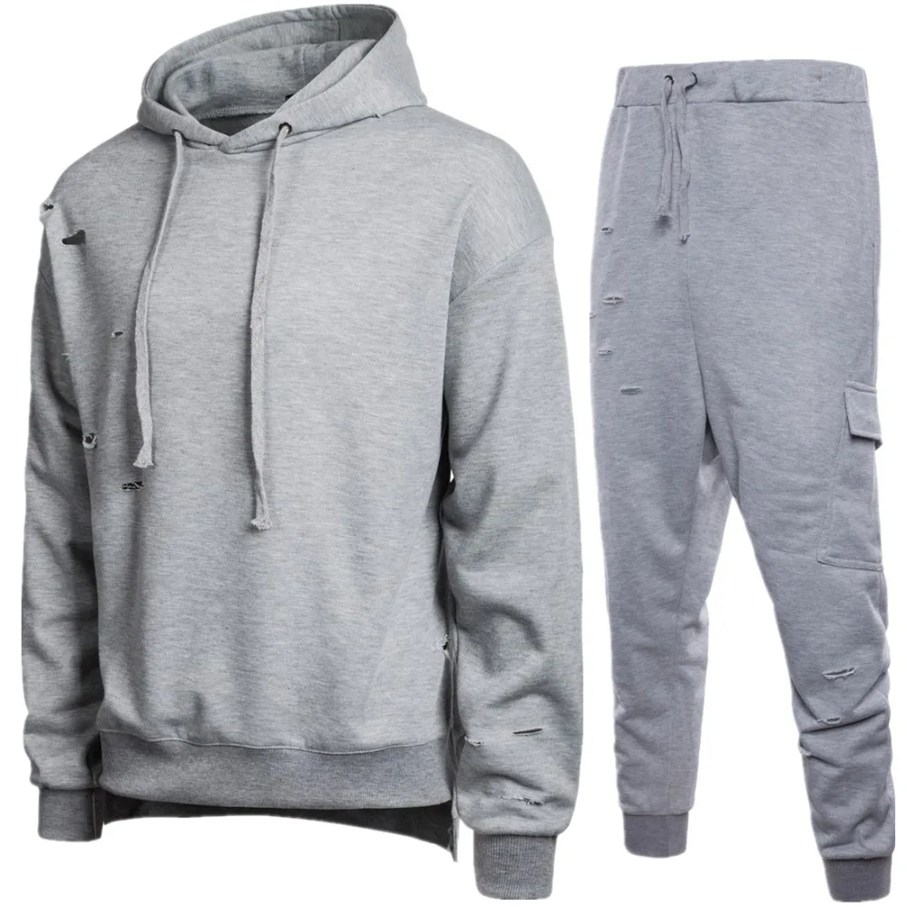 

Man Sport Suits Loose style Pure Color Casual Drawstring Easy Wearing Comfortable Soft Material S-2XL Men Clothes Hoodies