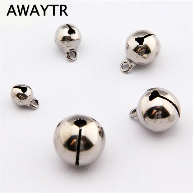awaytr 20pcs silver jingle bells pendants hanging christmas tree
