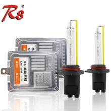 Супер Canbus H1 H3 H11 9005 9006 9012 HB4 D2H 55 Вт AC 5500 K ксеноновый комплект высокой люмен лампы X6 HID балласт 12 В для автомобильных головных ламп