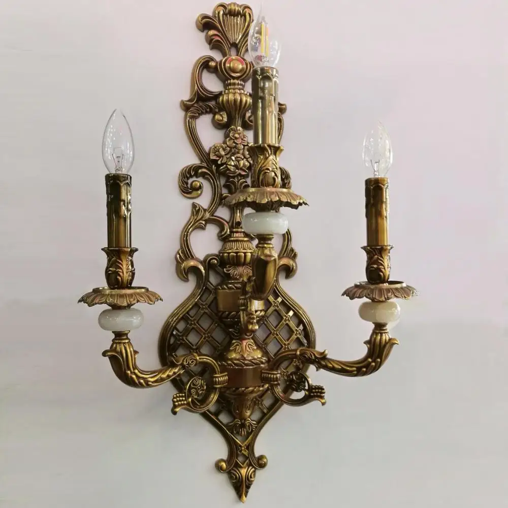 Настенные светильники для дома спальня лампа античная бронза для Ванной Свет Бра Арт Деко настенный светильник бра