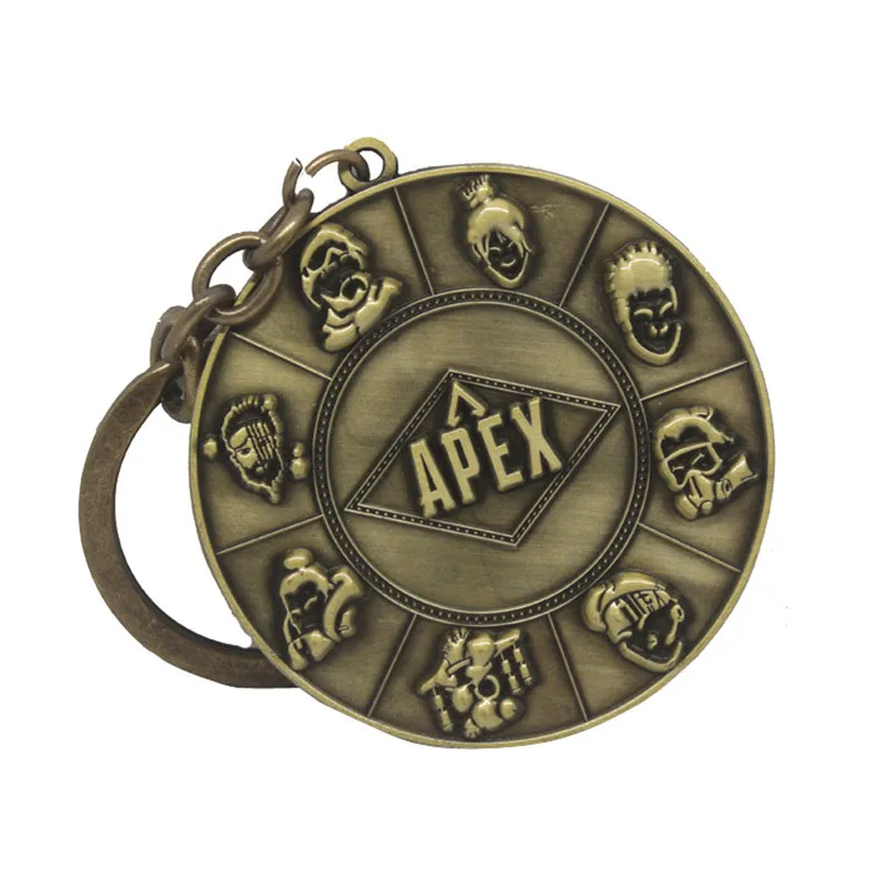 Новая игра Apex Legends брелок для ключей с логотипом dog tag подарок сувениры для мальчиков автомобильный держатель для ключей модные брелки ювелирные изделия кулон