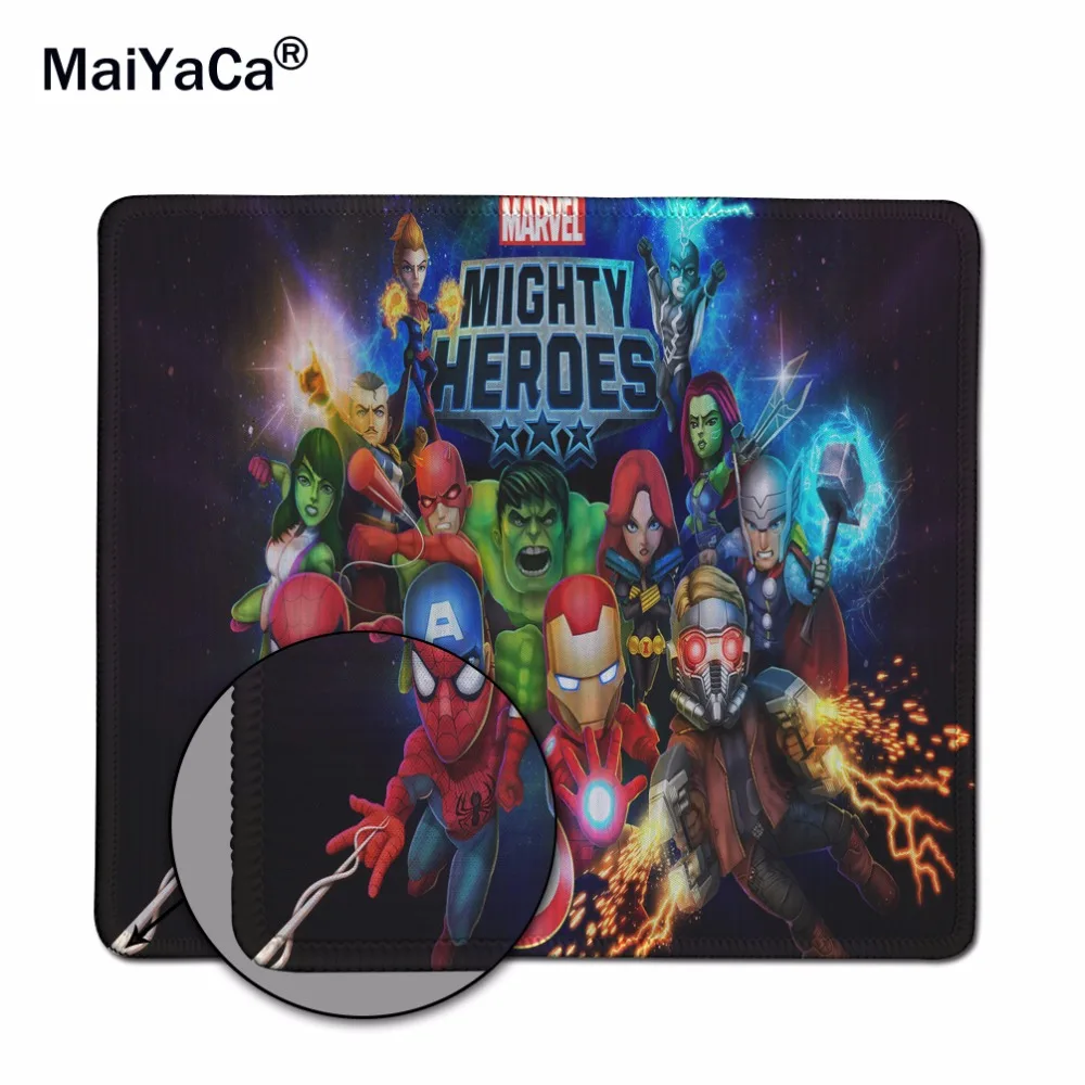 MaiYaCa Marvel Heroes OverLock Mouse Mat Pad para Mouse de Notebook