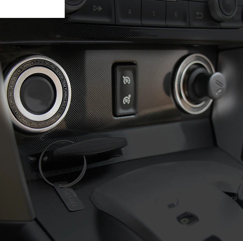 Lsrtw2017 алюминиевый сплав автомобиля одна кнопка Стартовое кольцо планки кольцо прикуривателя планки для renault koleos 2013