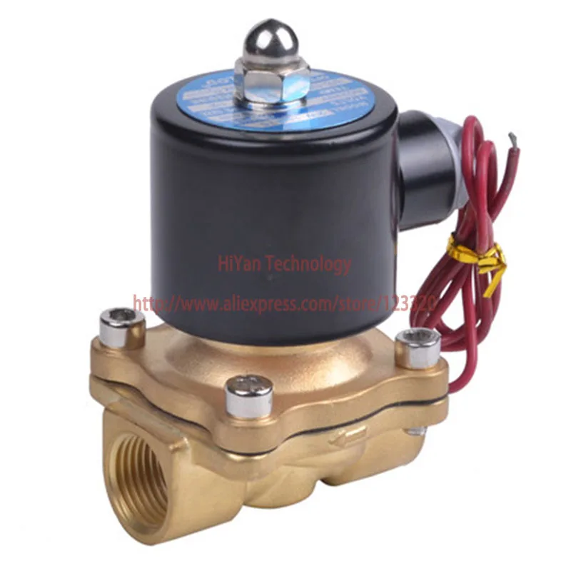 

16mm NC 2W160-15 N/C 2 Way 1/2" Gas Water Pneumatic Electric Solenoid Valve Water Air ,DC12V, DC24V ,AC220V