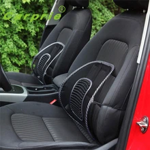 Черная сетка поясничная поддержка спины офисная домашняя Автомобильная сидение кресло Cushion_KXL0608