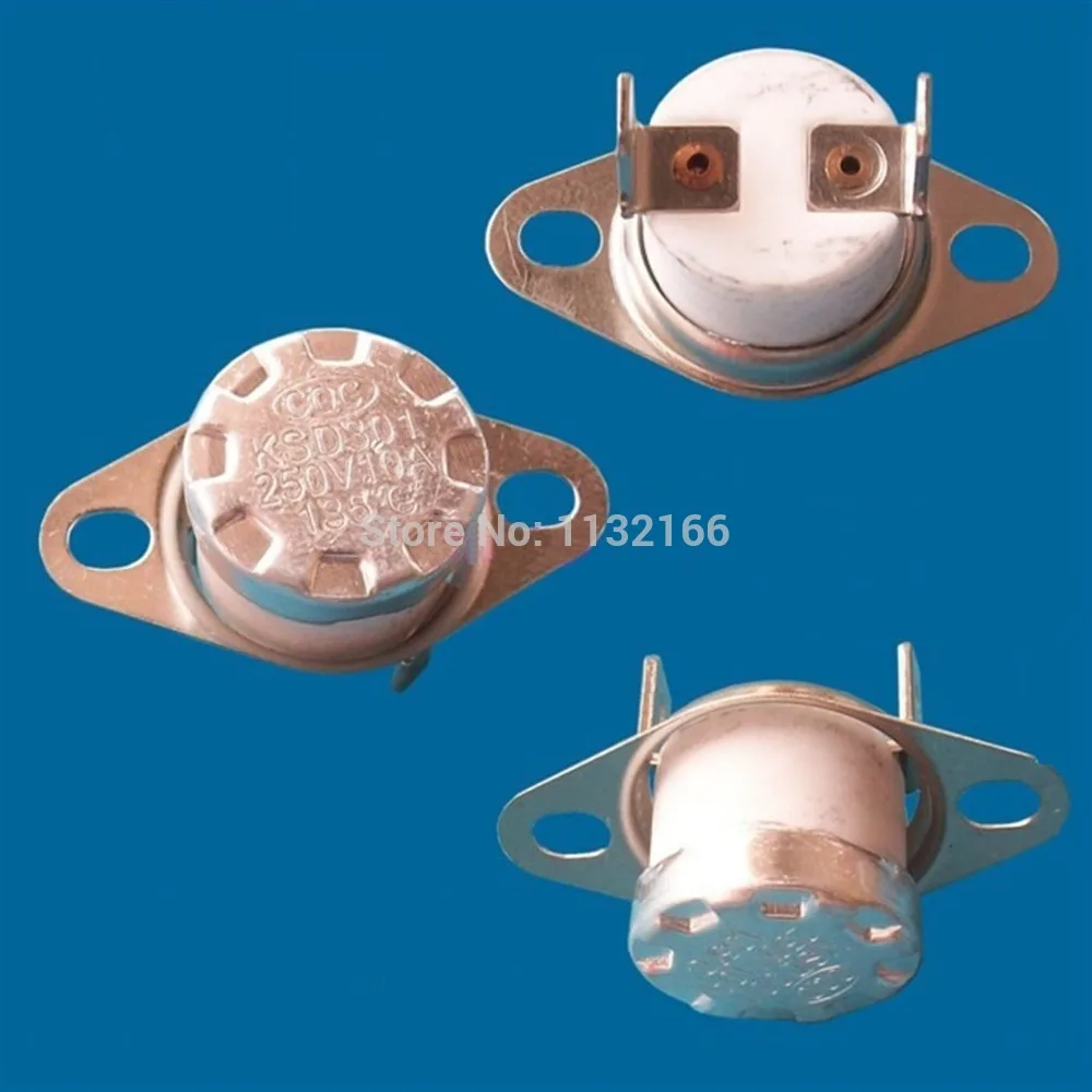 5PCS KSD301 Contact NC 190 Celsius Ceramic Temperature