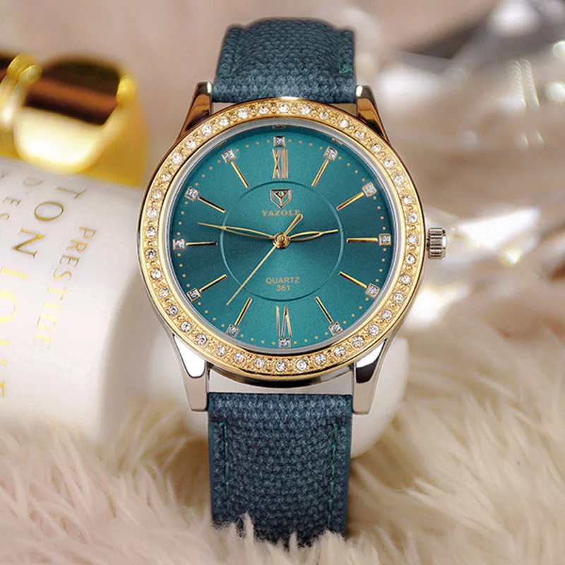Best YAZOLE Women #039;s Watches Top Brand Luxury Rhinestone Women Wrist Watch Women Watches Fashion Ladies Watch Clock reloj mujer