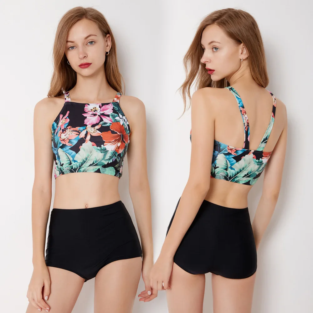 

Female Split Swimwear Sexy Bikini Set May Women's Beach 2019 Swim Suit Women Swimsuit Indoor Two Piece High Waist Animal
