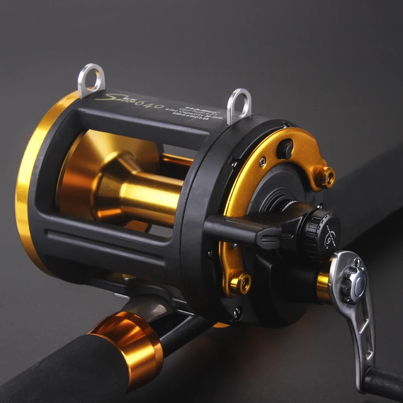 Jogo de Pesca ao Corrico Rolamentos de Esferas Barco de Pesca Carretel de Pesca Quality Poderoso Carretel Anilhas Arraste Carbono Top 6 4 Cheap Carretilhas de pesca