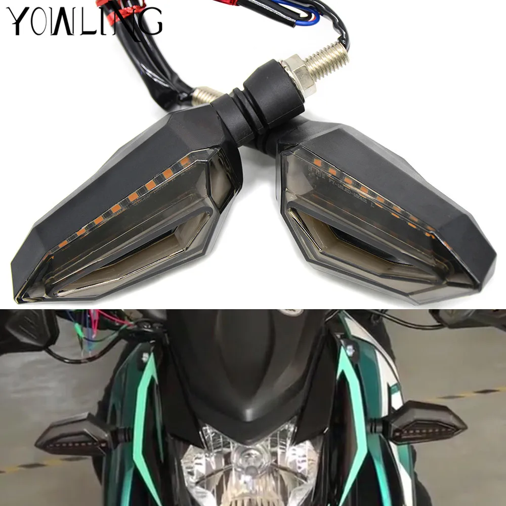 

2018 Motorcycle Turn Signal Lights LED Amber Lamp Turn Signals Indicators Flashers Universal for Honda Grom MSX125 390