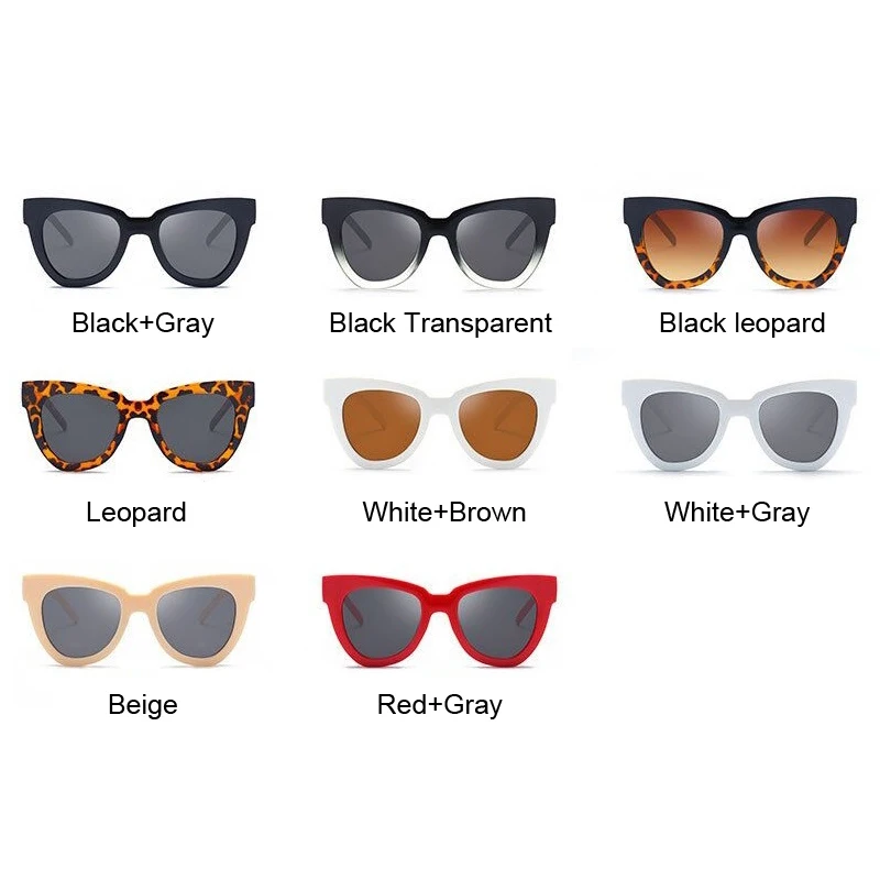 Милые сексуальные женские солнцезащитные очки кошачий глаз, Женские винтажные брендовые черные солнцезащитные очки для женщин, леопардовые очки UV400