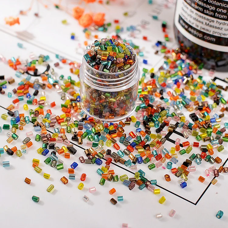 

Wholesale 500-1000pcs 2x2mm Tube Spacer Czech Glass Seed Beads For Jewelry Making Handmade Craft Mini Bead DIY Bracelet Findings