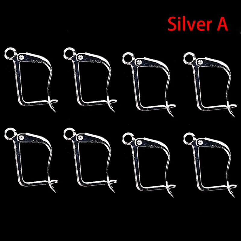 12Pcs Silver/Gold Plated Earrings Hook Coil Ear Wire For Jewelry Making Findings