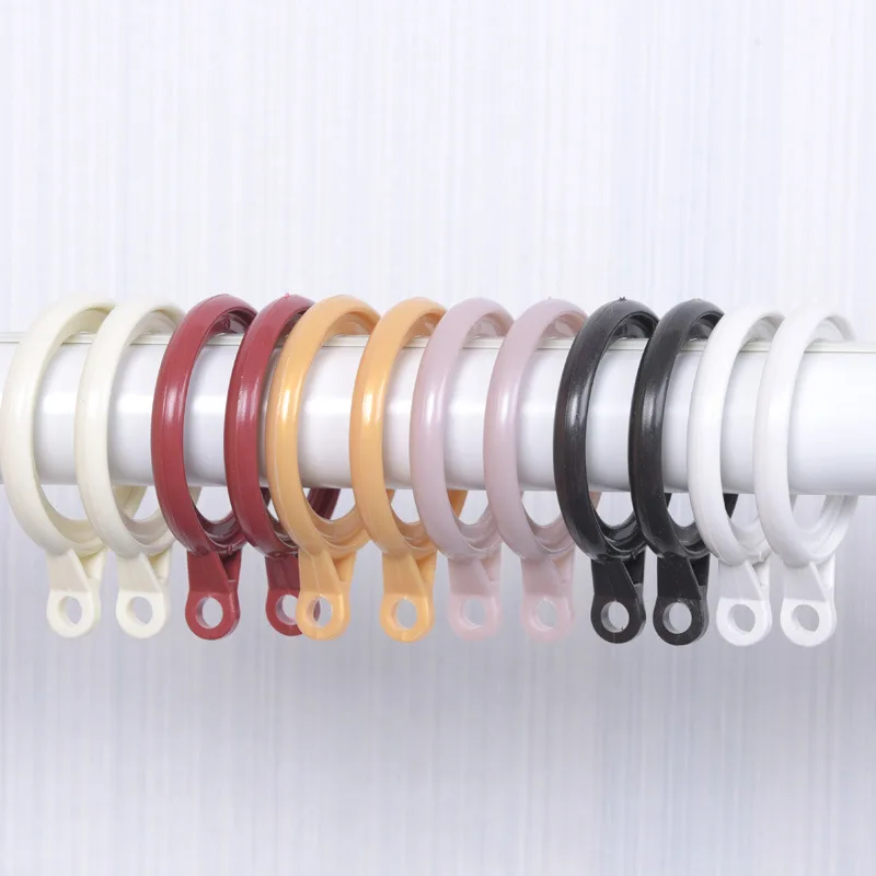 20PCS Mini Curtain Hook Plastic ring Hangers with Clips 37MMin Curtain