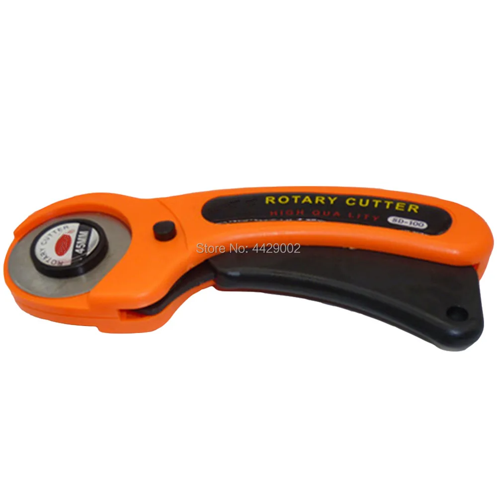 

45mm Steel Blade Rotary Cutter Card Paper Fabric Cutting Tool Rotary Cutter Quilters Sewing Fabric Leather Craft Vinyl Paper