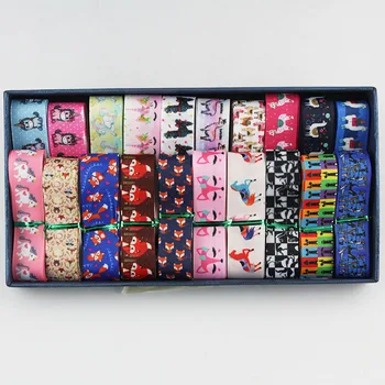 

NEW 38mm cartoonanimals printed grosgrain ribbon polyester ribbon DIY webbing tape 10 yards