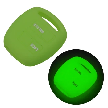 Keyforkess Set di Cover in Silicone per Toyota 4Runner Corolla RAV4 Camry per Lexus RX LS GX SC 2BTN custodia per chiave remota luminosa opzionale -