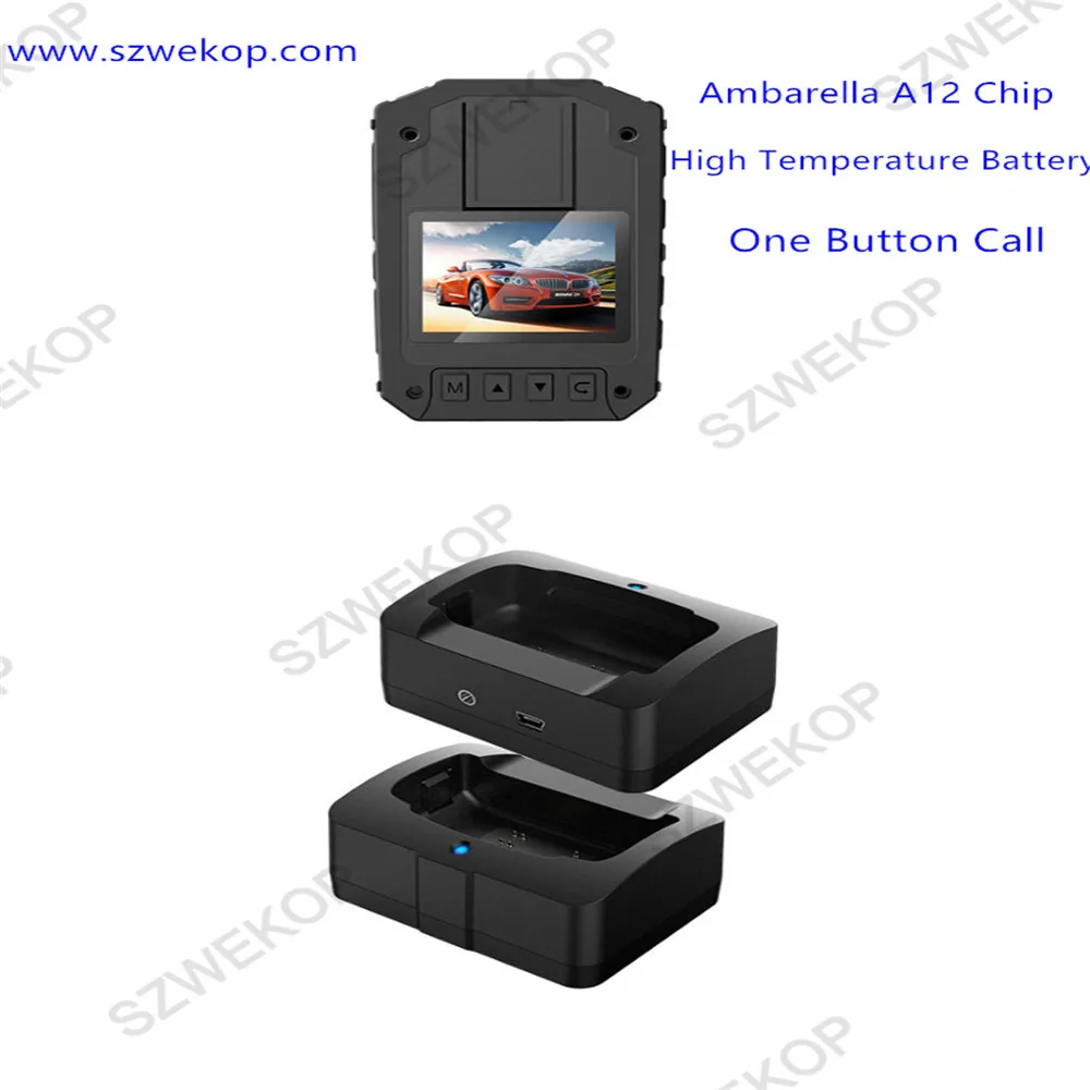  GPS WIFI waterproof Wide 170 angle Security External IR Body Worn Camera Night Vision Motion Detect