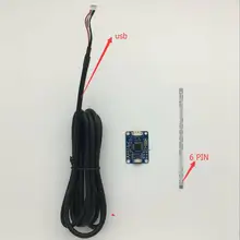 6-проводной емкостный сенсорный экран карта контроля USB Windows 7 8 10 езды на автомобиле