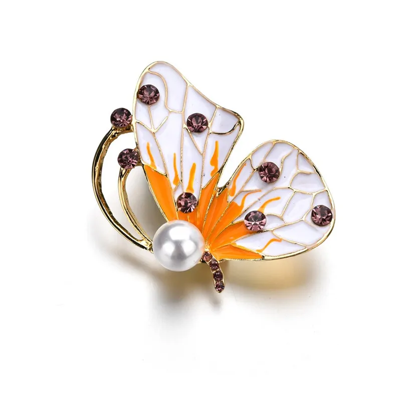 

Fashion Enamel Crystal Rhinestones Brooches Animal Insect Butterfly Brooch Pin for Women Wedding Bride Jewelry