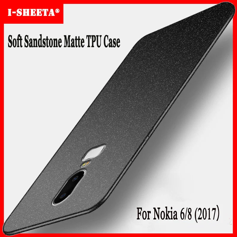 Shockproof Ultra thin For Nokia 6 8 X6 7.1 Soft Gel TPU Anti-knock Rubber Sandstone Matte Back Covers for Case |