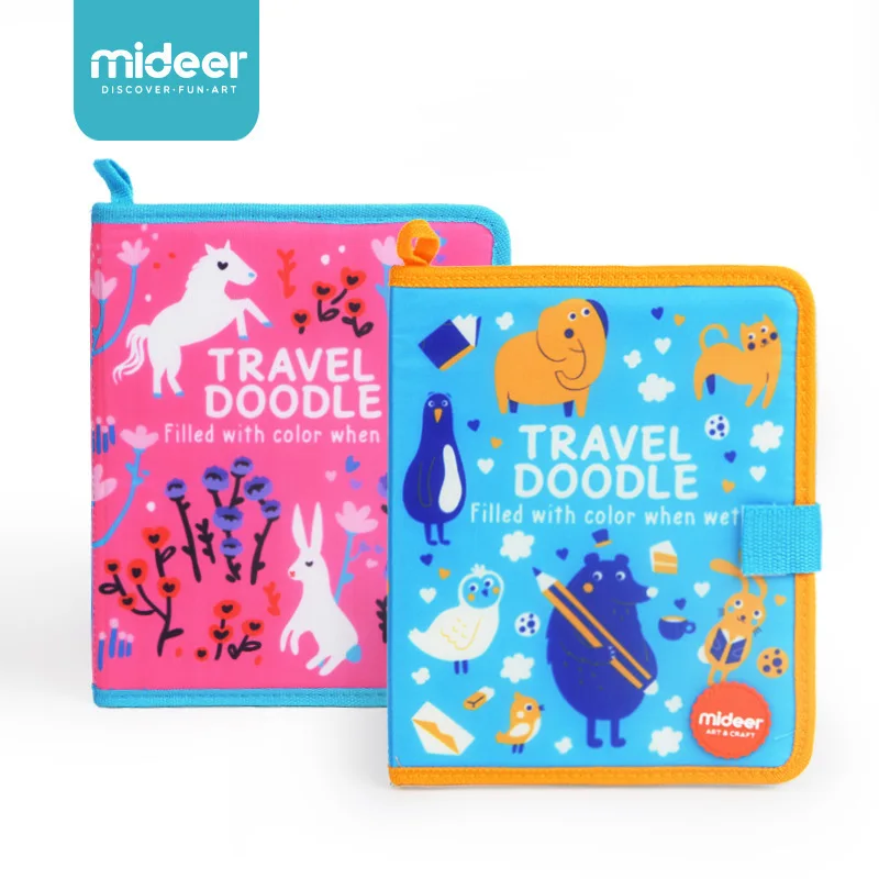 

Children Educational Watercolour Fabric Paint Travel Doodle-Blue&Pink Funny Board Activity