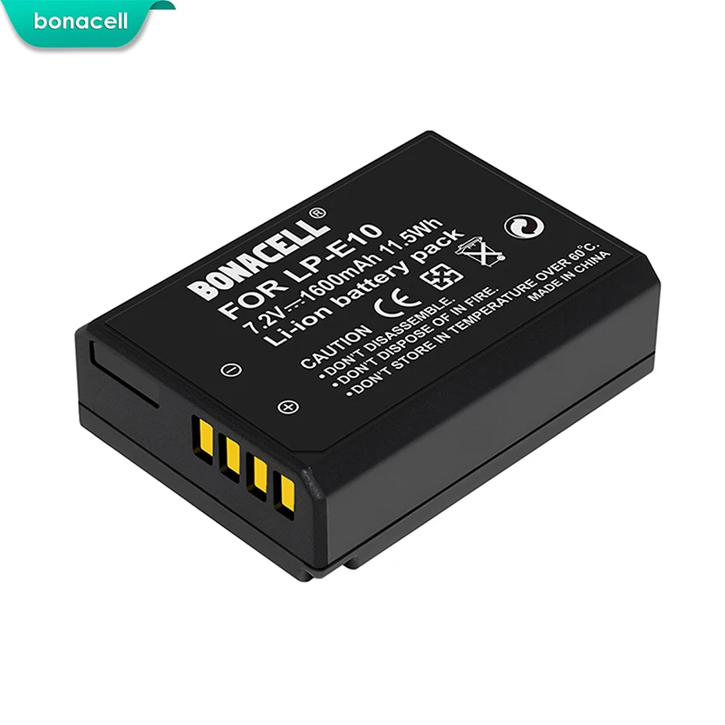 

bonacell LP-E10 LP E10 Digital Camera Battery for Canon Rebel T3 T5 T6 Kiss X50 Kiss X70 EOS 1100D EOS 1200D EOS 1300D