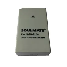 SOULMATE EN-EL24 ENEL24 lithium batteries pack EN-EL24 EL24 Digital Camera Battery EN EL24 for Nikon 1 J5 1J5
