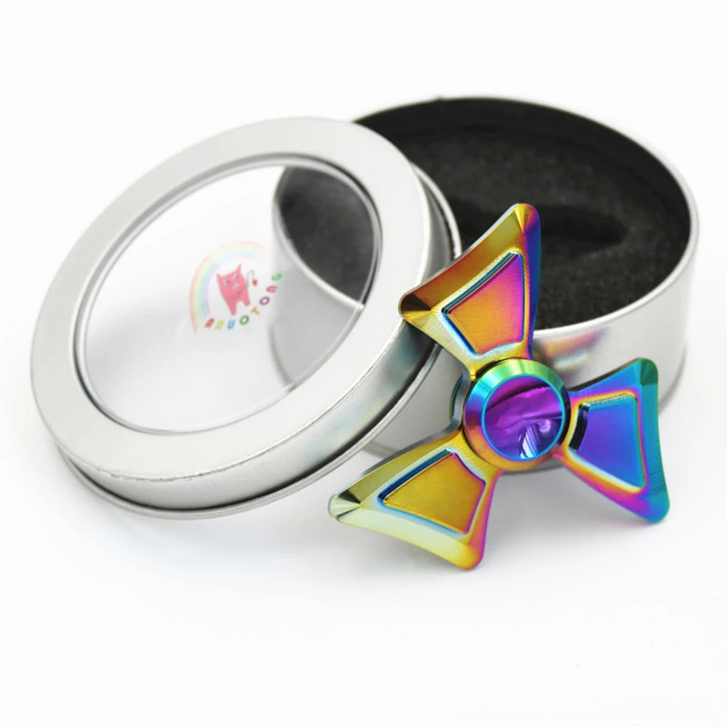 Новинка 2017 года красочные Tri-Spinner Спиннеры металлическая игрушка ручной блесны Непоседа для аутизма и СДВГ Дети/анти-стресс для взрослых