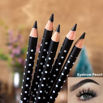 

1pcs Black Eyebrow Pencil Waterproof Long Lasting Fine Sketch Eyeliner Eye Brow Enhancer Tattoo Tint Pen Makeup Tools
