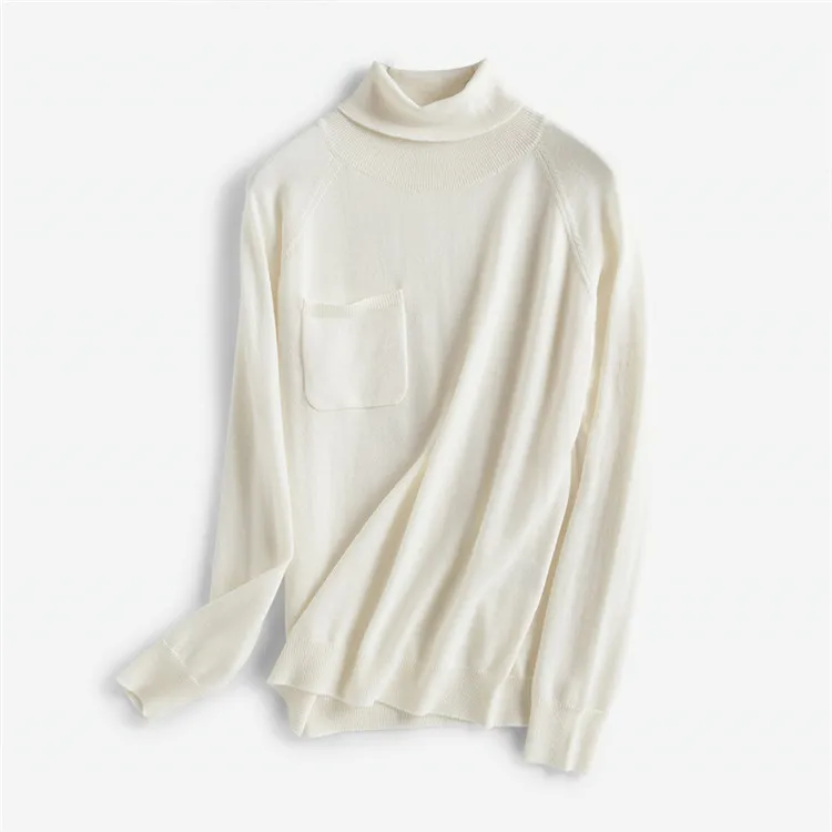 Чистая шерсть водолазка нить вязать Женская мода, пуловер свитер ярко-желтый 6 цветов один и более размер